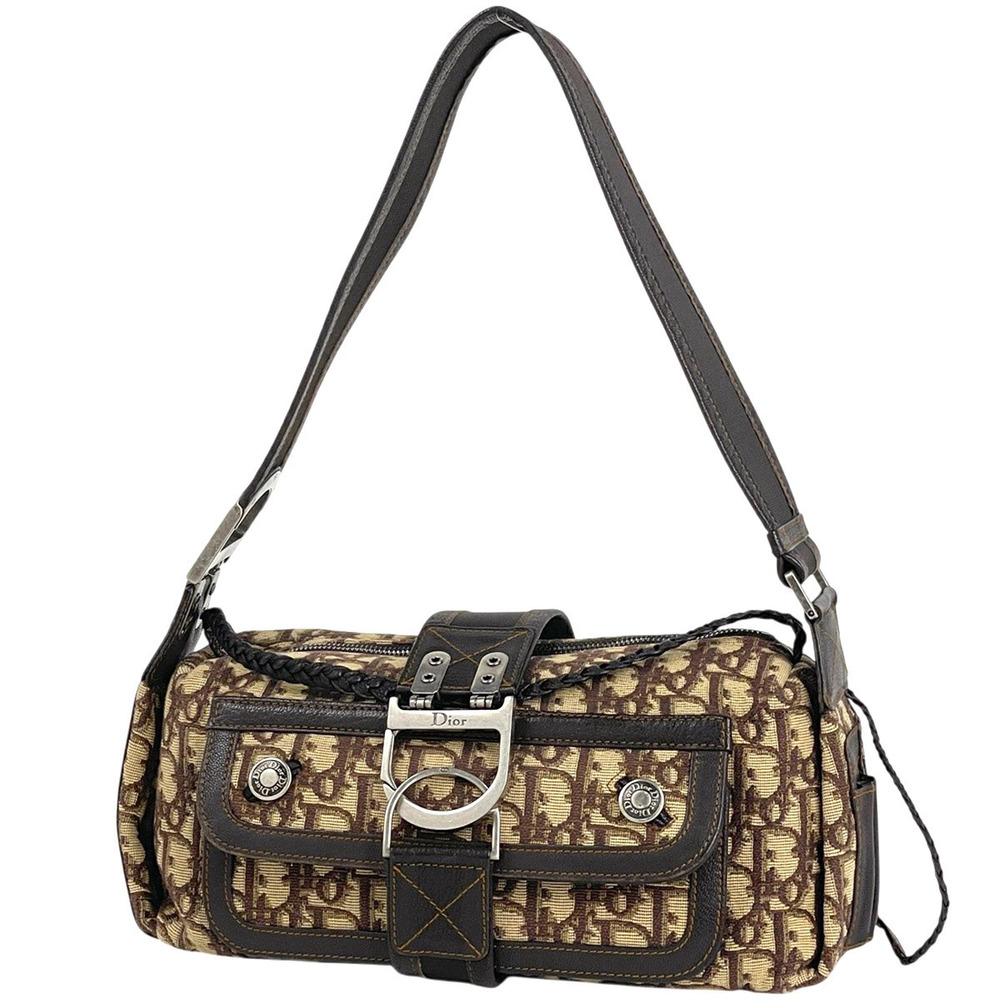 Christian Dior Trotter shoulder bag canvas brown